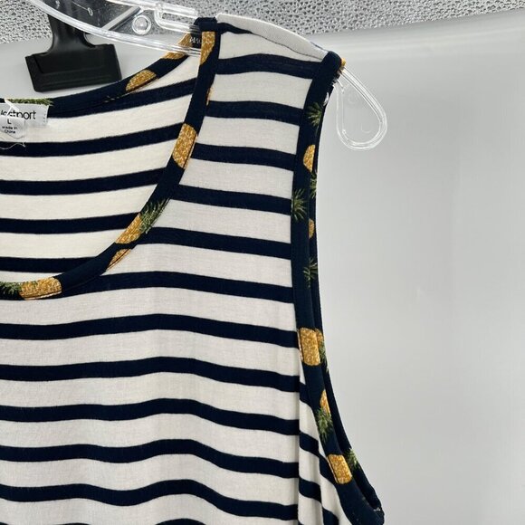 Westport Women's Scoop Neck Sleeveless Striped Blouse Multicolor Size Large - Picture 4 of 11